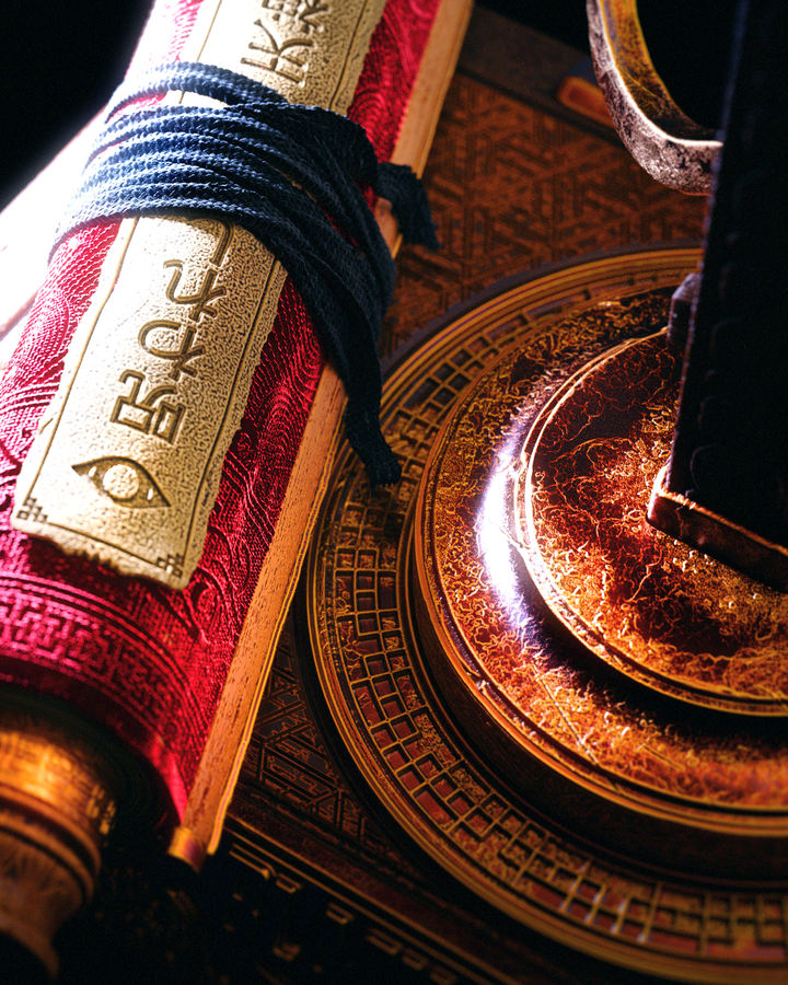 Display Stand For Tenjin's Life-Sized Mask