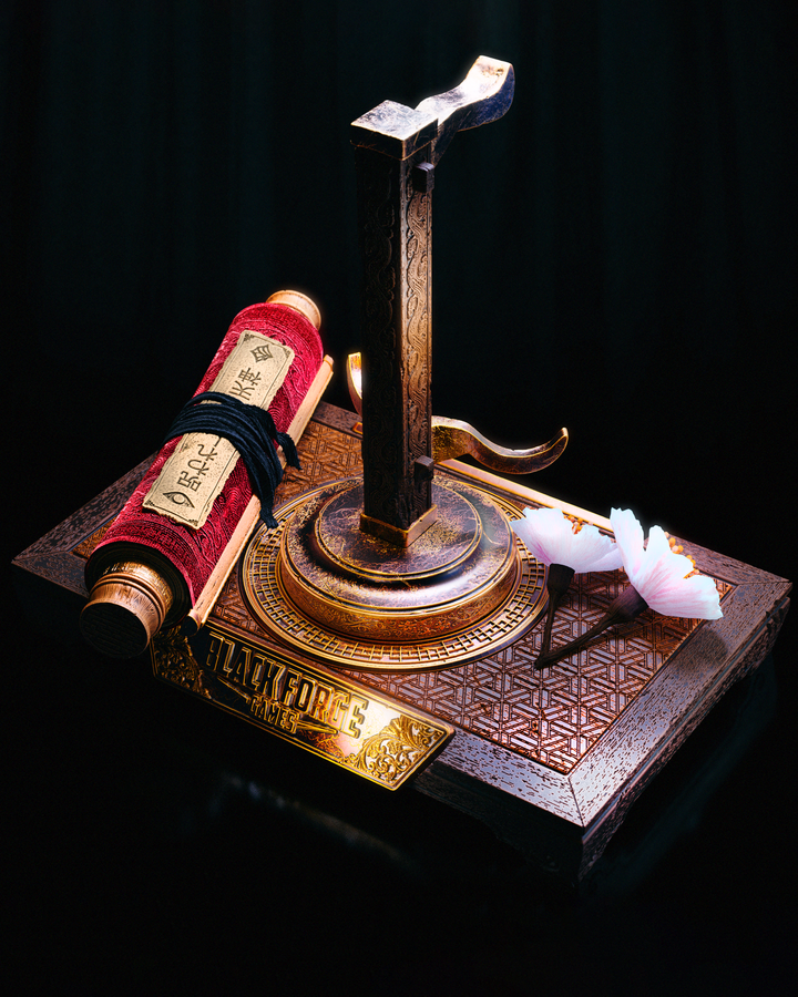 Display Stand For Tenjin's Life-Sized Mask