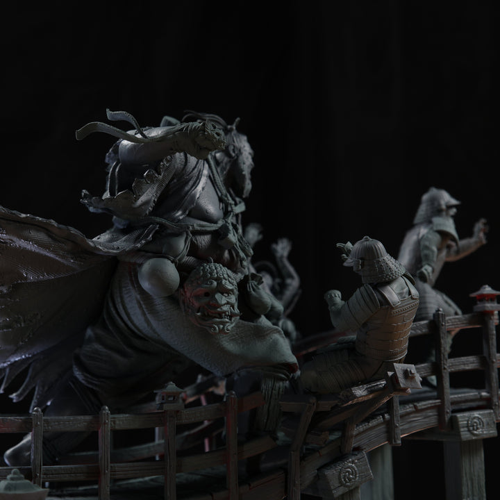 Akudokuou - The Juggernaut of Mount Osore Diorama