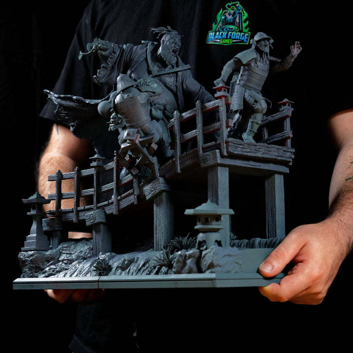 Akudokuou - The Juggernaut of Mount Osore Diorama