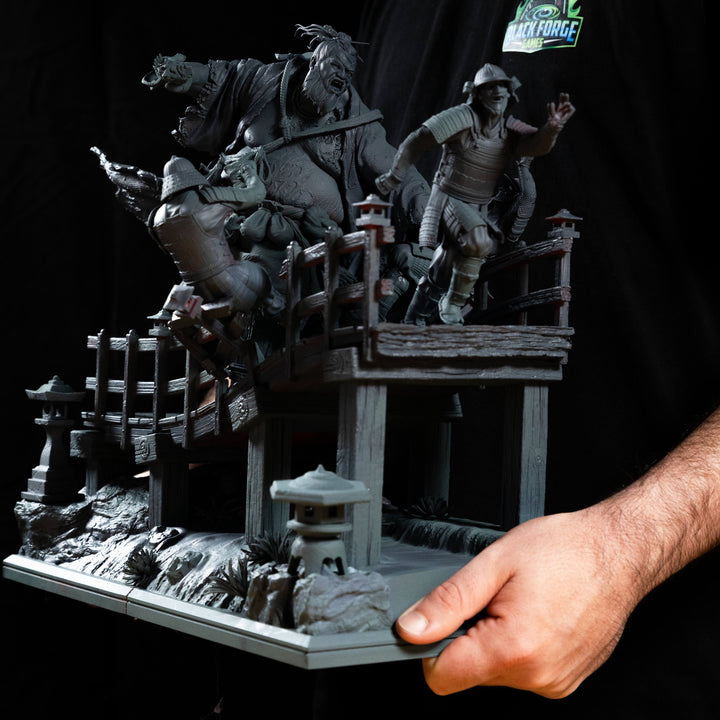 Akudokuou - The Juggernaut of Mount Osore Diorama