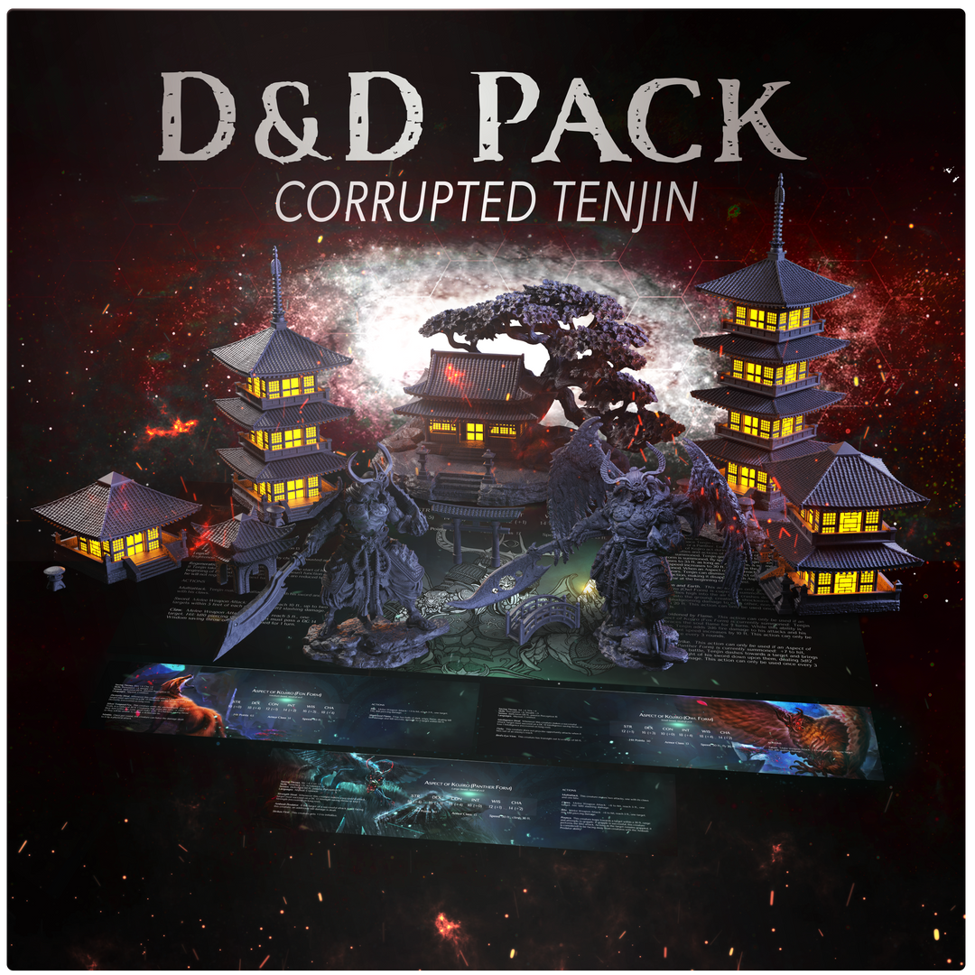 D&D Pack - Tenjin The Cursed Scholar + Corrupted Tenjin