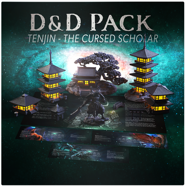 D&D Pack - Tenjin The Cursed Scholar