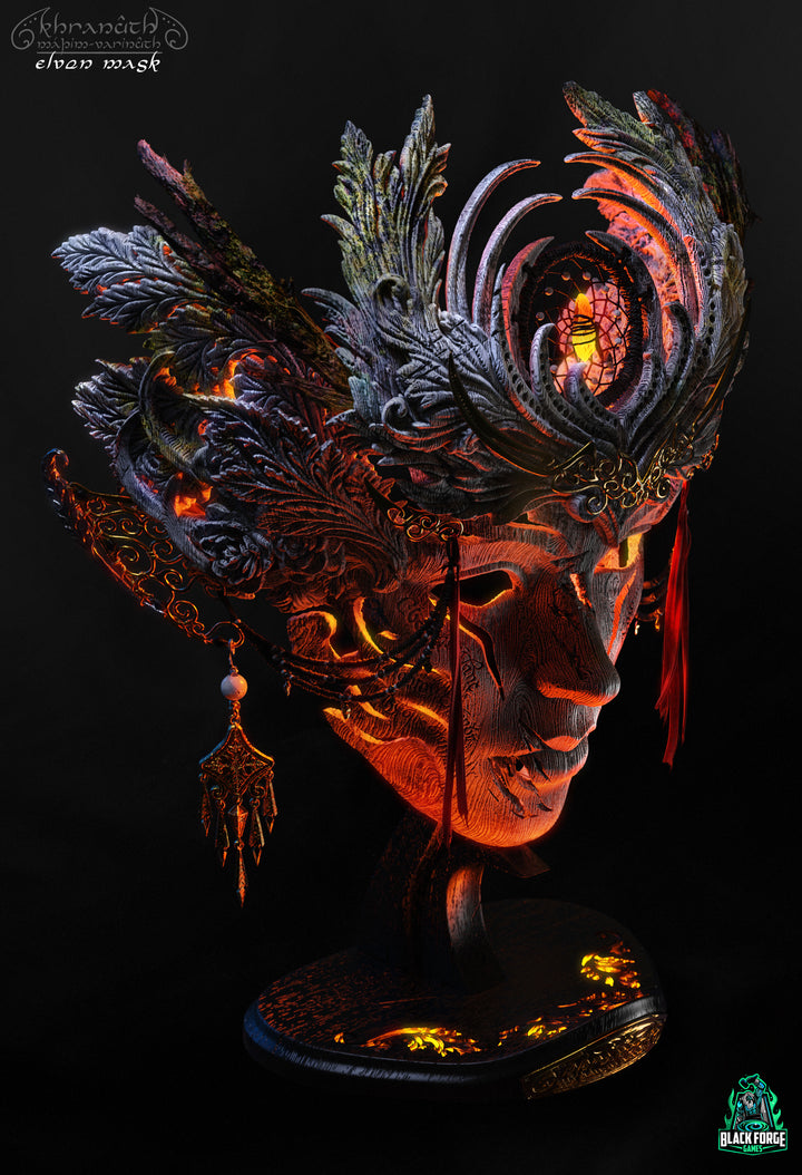 Elven Mask - With Light-Up Display Stand