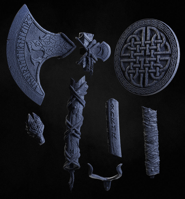 Fenrir Axe - Life-Sized Wall Display + Holder