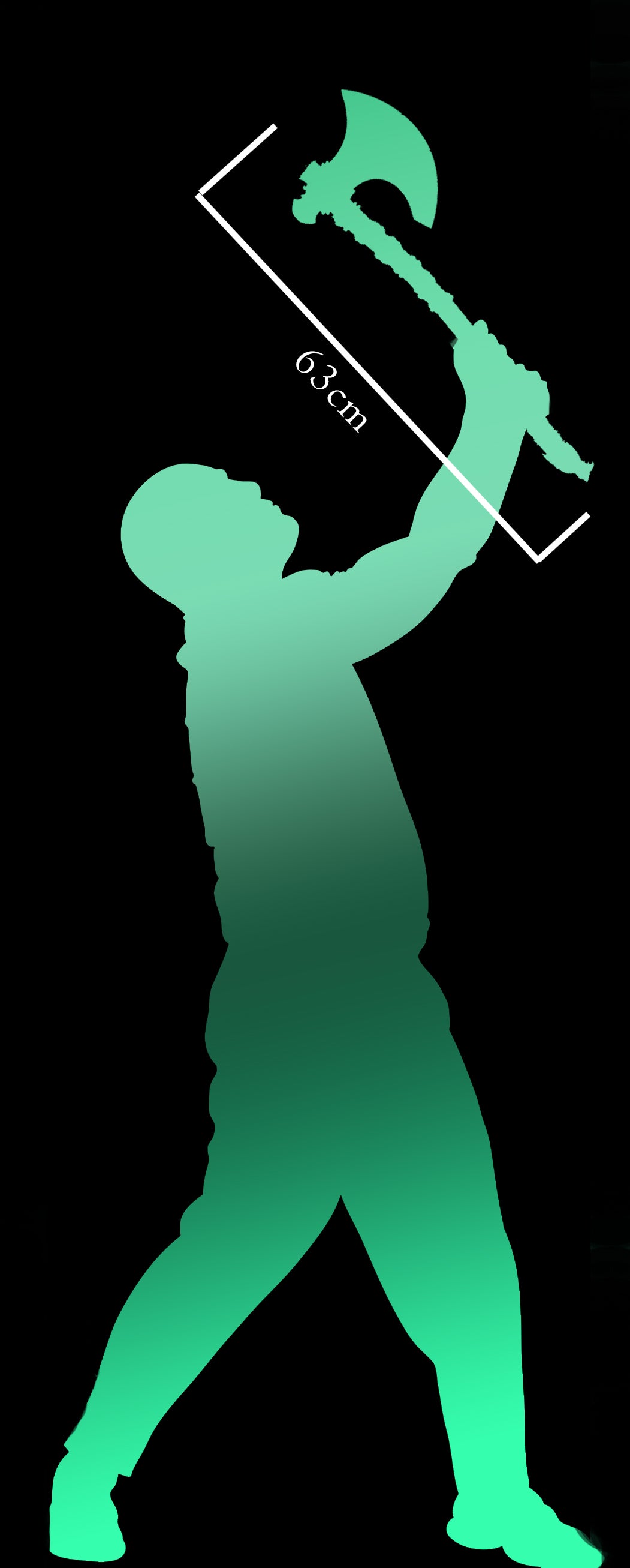 Fenrir Axe - Life-Sized Wall Display + Holder