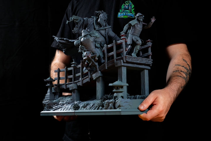 Akudokuou - The Juggernaut of Mount Osore Diorama