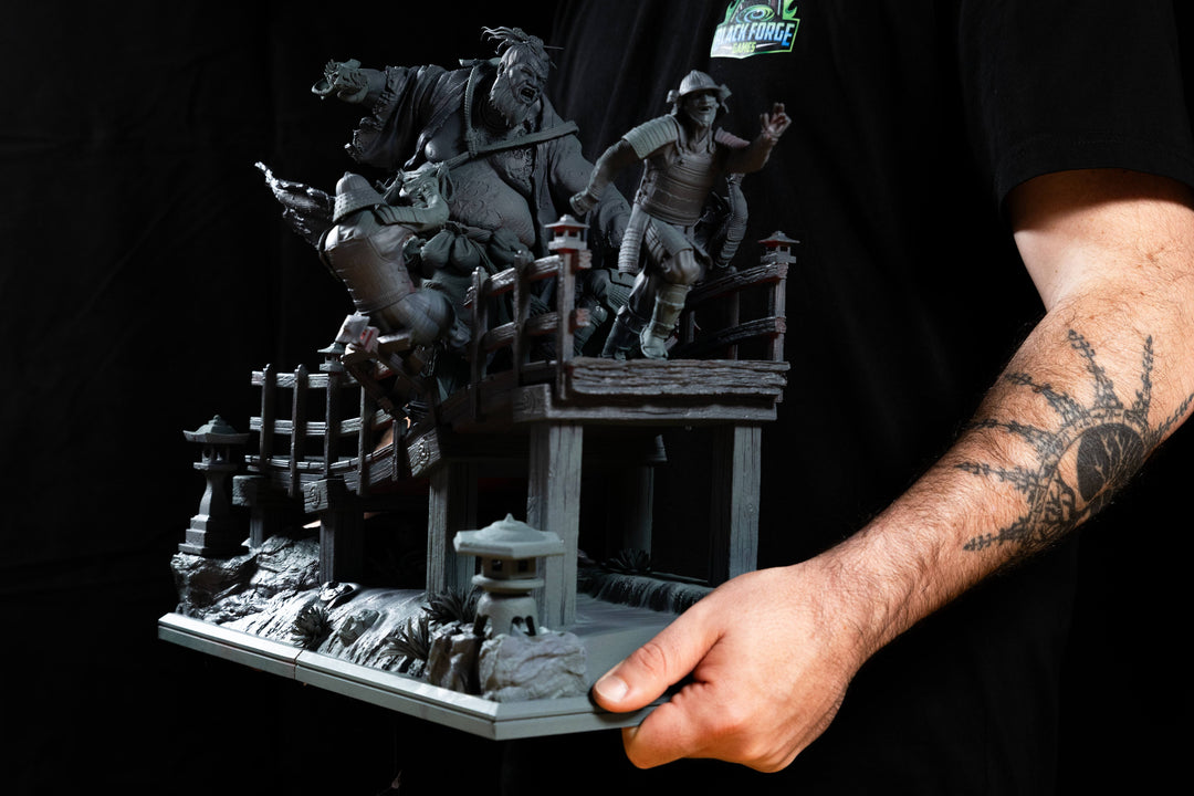 Akudokuou - The Juggernaut of Mount Osore Diorama
