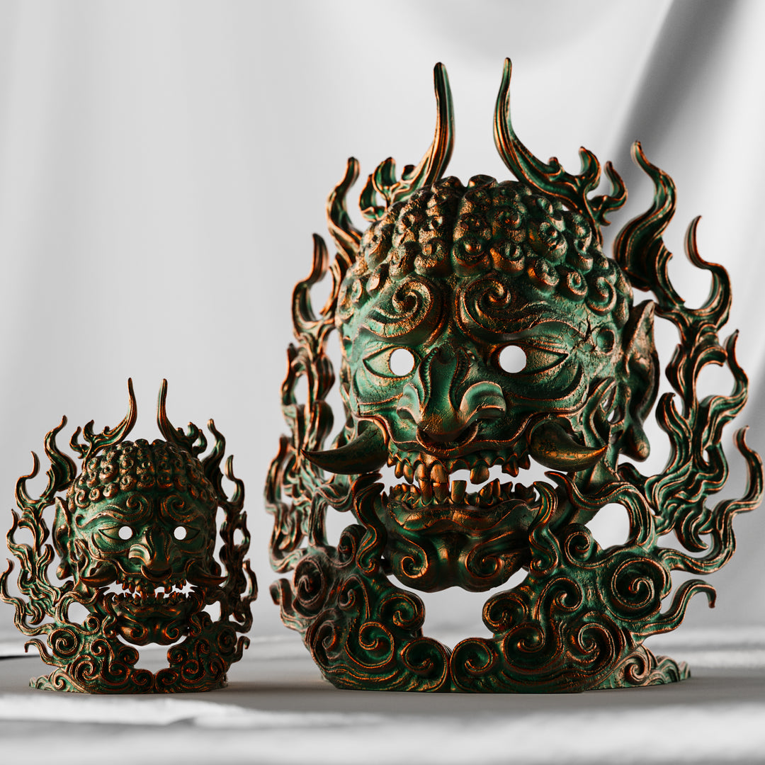 Visage of Mt. Osore - Life-Sized Mask & Stand + Mini Mask