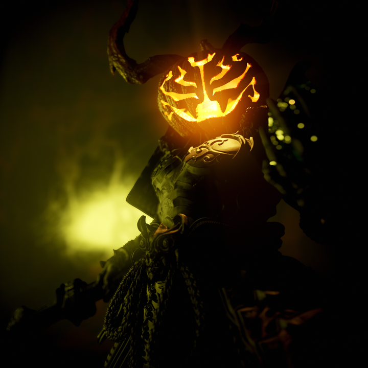 Addon - Tenjin - Halloween Pumpkin Head