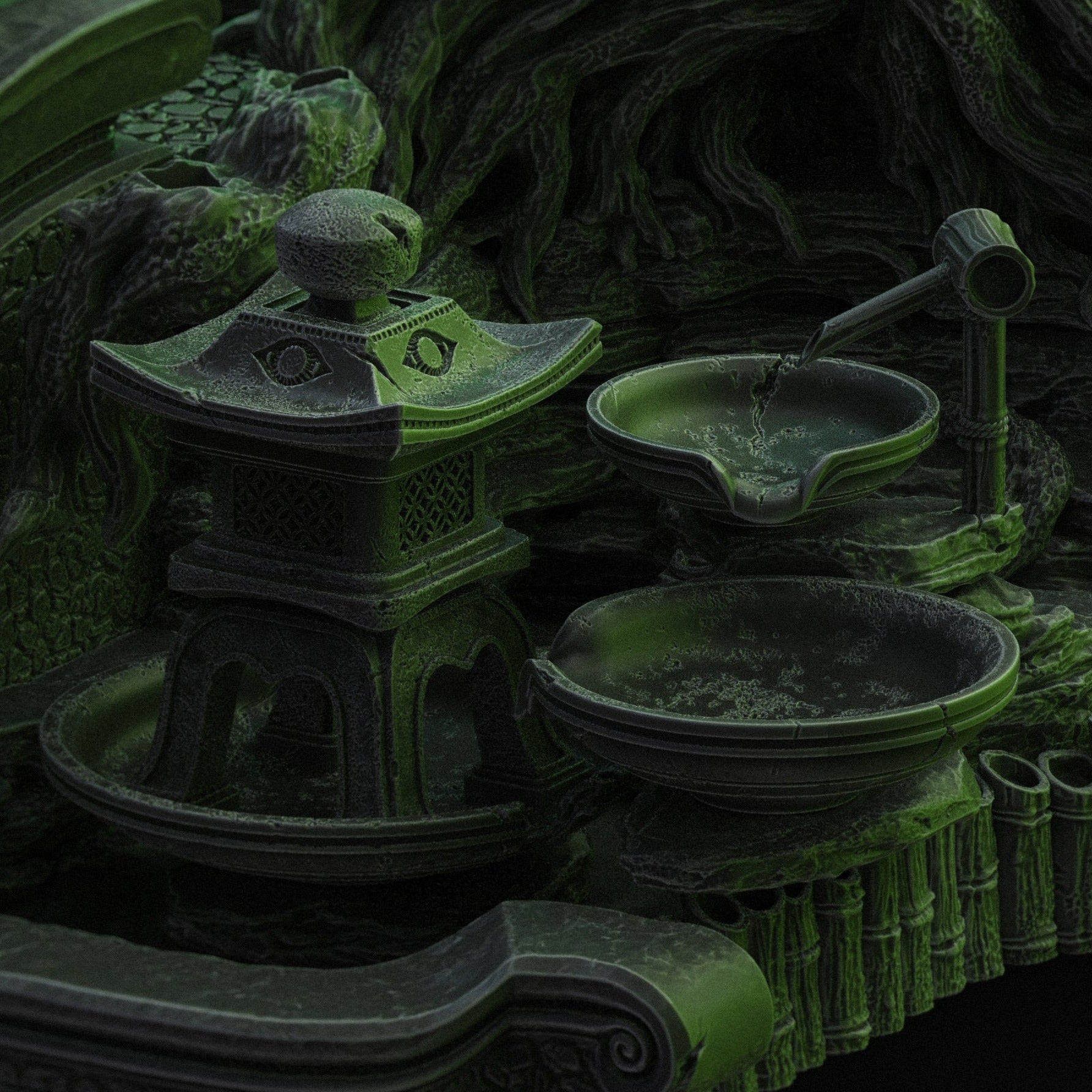 Tenjin - Torii Portal Diorama – Black Forge Games